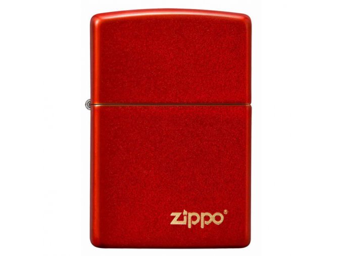 Zapalovač Zippo Classic Metallic Red Logo 26954