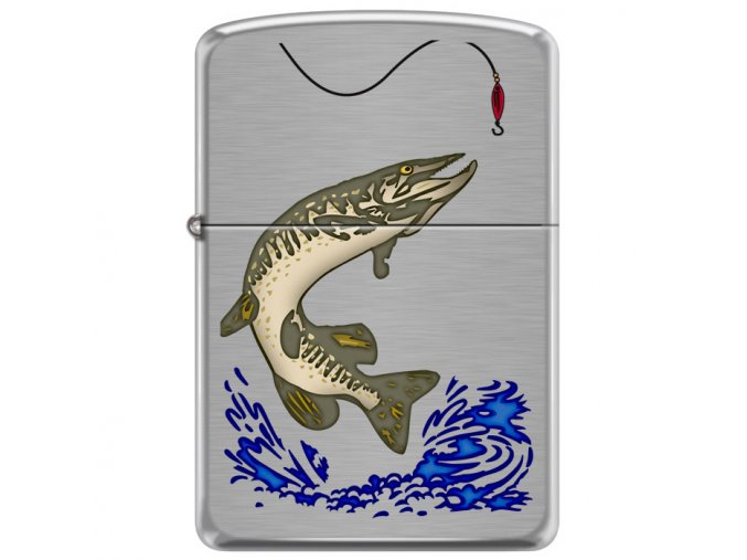 Zapalovač pro rybáře Zippo Kessack Northern Pike 21954