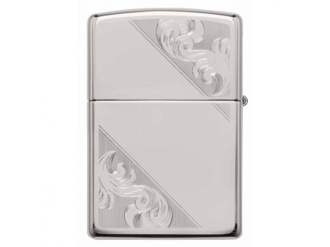 Zippo Sterling Silver Diagonal Filigree Design 28025