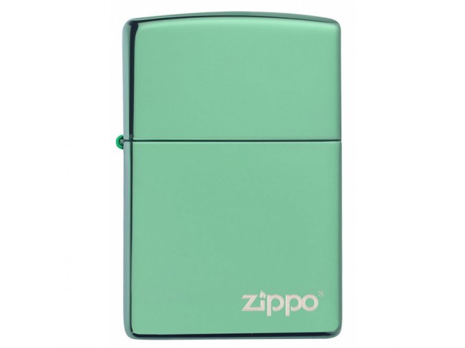 Zapalovač Zippo High Polish Green Logo 26585