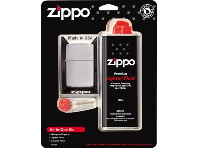 <img src="www.gravon.cz.cz/zippo.jpg" alt="Zippo Dárková sada Zippo All in One Kit 30035"> All in One Kit 30035