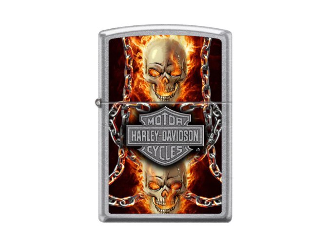 Zippo Harley Davidson Skull 7376