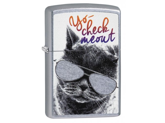 Zippo Cat With Glasses 29619
