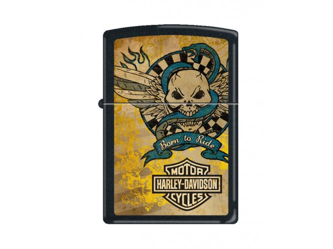 Zippo Harley Davidson Black Matte