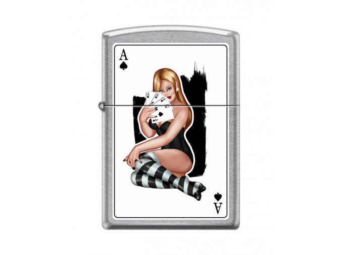 Zippo sexy Dívka s kartami 7948