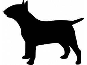 Samolepka pes - Anglický bulteriér