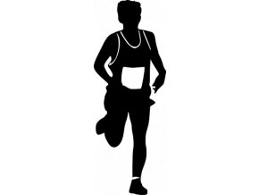 Samolepka - Běžec orientační běh