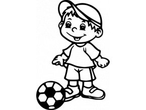 Samolepka - Fotbal - malý fotbalista San Diego