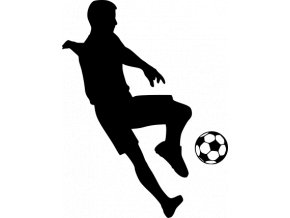 Samolepka - Fotbal - fotbalista zpracování míče