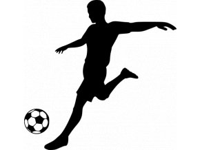 Fotbal - fotbalista střela na branku