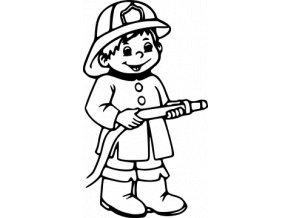 Samolepka Hasiči - Kluk hasič
