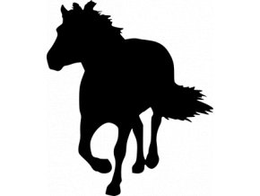 Samolepka - Silueta koně
