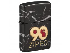 Benzínový Zippo zapalovač 90th Anniversary Commemorative Design 22046