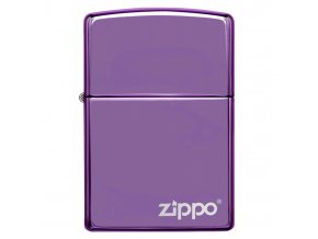 Zapalovač Zippo High Polish Purple Logo 26415