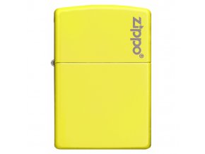 Zapalovač Zippo Neon Yellow Logo 26745