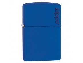 Benzínový zapalovač Zippo Royal Blue Matte Logo 26095