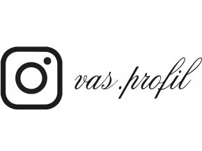 Samolepka Vlastní Instagram profil - At Flemish Script II