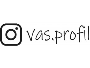 Samolepka Vlastní Instagram profil - Ink Free