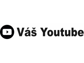 Samolepka Vlastní Youtube profil - Arial Black