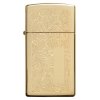 Zippo Slim Brass Venetian 24066