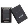 Zippo Black Matte with Zippo & Border 26117