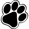 Samolepka - psí tlapka 3