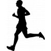 Samolepka - Běžec silueta sprint