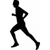 Samolepka - Běžec vítěz