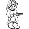Samolepka Hasiči - Kluk hasič