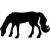 Samolepka - Kůň na pastvě