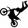 Samolepka na auto - Freestyle motocross