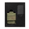 Zippo sada zelené Taktické pouzdro a zapalovač Black Crackle 30056