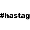 Vlastní #HashTag - samolepka na auto