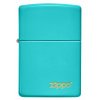 Zapalovač Zippo Classic Flat Turquoise Logo 26952