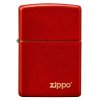Zapalovač Zippo Classic Metallic Red Logo 26954