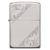 Zippo Sterling Silver Diagonal Filigree Design 28025