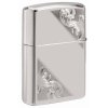 Zippo Sterling Silver Diagonal Filigree Design 28025