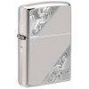 Zippo Sterling Silver Diagonal Filigree Design 28025