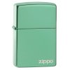 Benzínový zapalovač Zippo High Polish Green Logo 26585