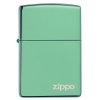 Zapalovač Zippo High Polish Green Logo 26585