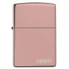 Zapalovač Zippo High Polish Rose Gold Logo 26908