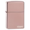 Benzínový zapalovač Zippo High Polish Rose Gold Logo 26908