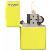 Zippo Neon Yellow Logo 26745