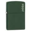 Benzínový zapalovač Zippo Green Matte Logo 26093