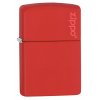 Zapalovač Zippo Red Matte Logo 26096