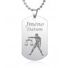 Přívěšek Váhy se jménem a datem narození