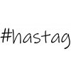 Vlastní #HashTag - samolepka na auto - font Ink Free