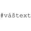 Vlastní #HashTag - samolepka - font Courier New