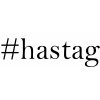 Vlastní #HashTag - samolepka na auto - font Bell MT