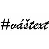Vlastní #HashTag - samolepka na - font Brush Script MT